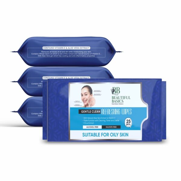 Refreshing Wet Wipes for Face | Facial Cleansing | Refreshing & Skin Hydration| Soothing for skin | pH Balance & Alcohol Free | Nourishing with Fruit extract | 25 Wipes - Image 7