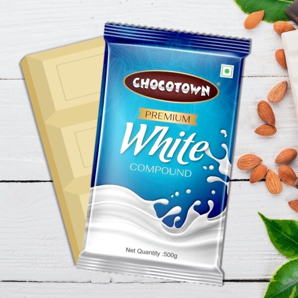 Chocotown Premium White Choco Compound Slab, 500gm - Image 5