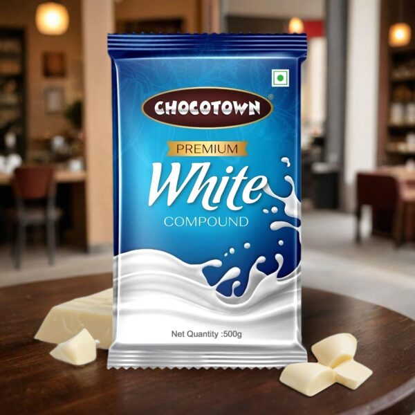 Chocotown Premium White Choco Compound Slab, 500gm - Image 7