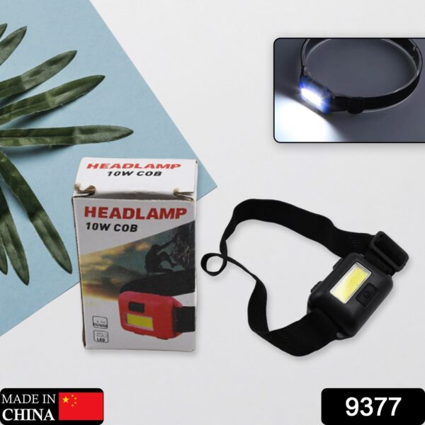 Head lamp Flashlight Waterproof Portable Lantern Headband Light Torch Lamp for Outdoor Camping Hiking Backpack Cycling, Running Hunting 10W Cob(1 Pc) - Image 2