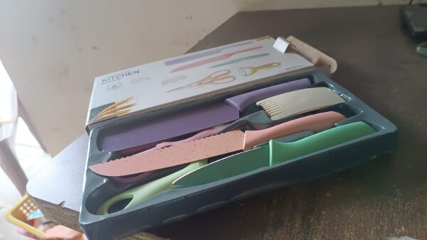 Professional Colorful Kitchen Knives Set (6 Pcs Set) - Image 7