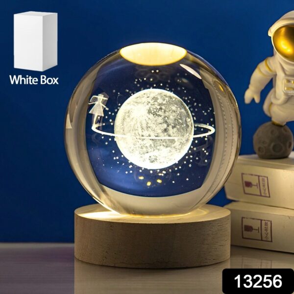 Astronaut Ball Night Light with Resin Base Decorative for Living Room Decor (1 Pc) - Image 2
