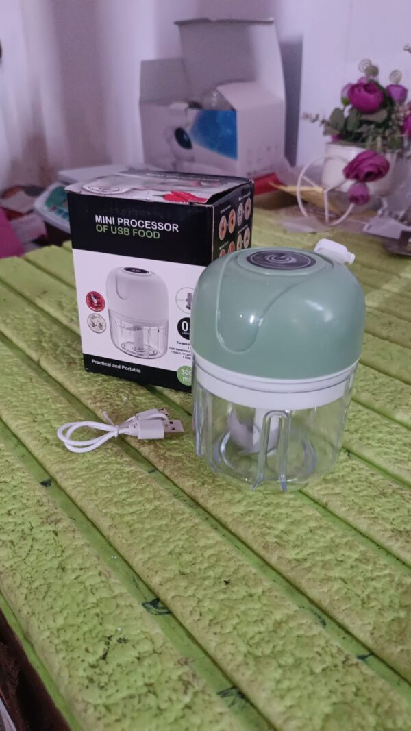 Wireless USB Rechargeable Mini Electric Garlic Machine / Chopper (250Ml) - Image 10