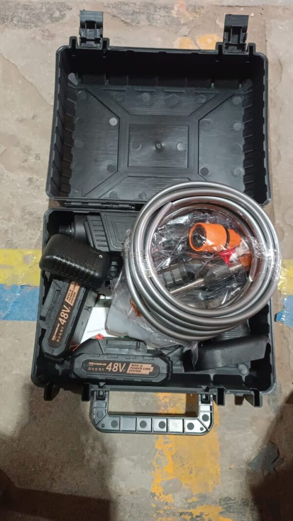 48V Double Battery Car & Washer Gun With 12.6v Charger - Image 8