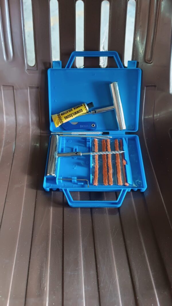 Portable Tire Repair Kit Tyre Repairing Tool Set with Box (13 Pcs Set) - Image 7