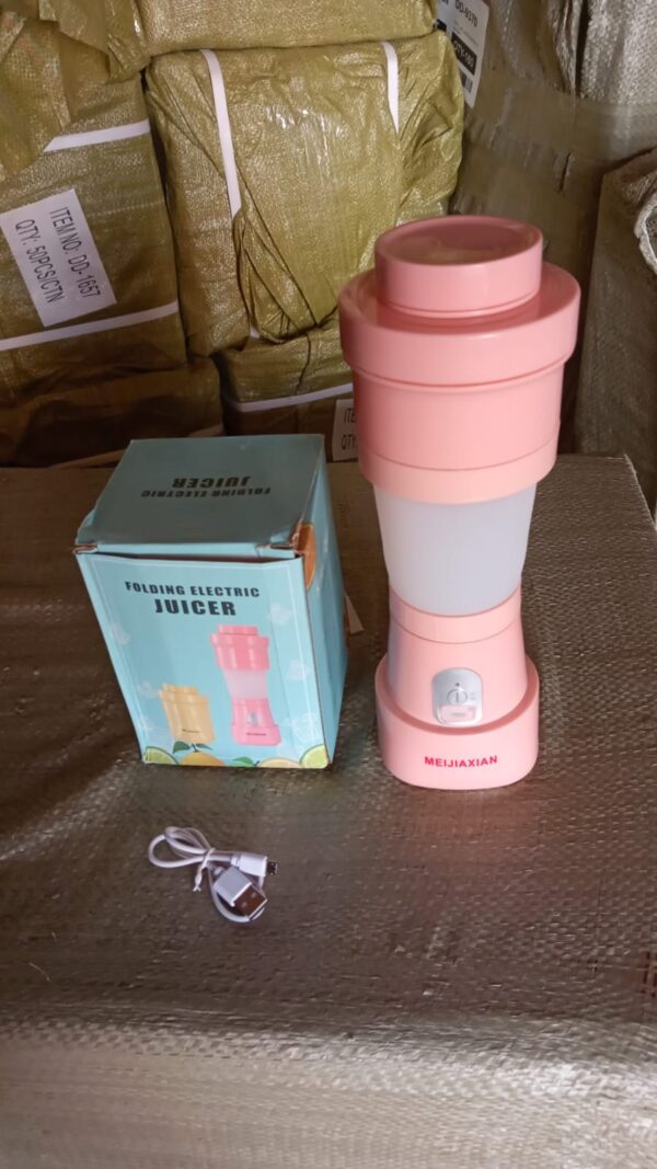 Foldable Electric Juicer, Portable Blender Stainless Steel 6 Blades (500 ML) - Image 8