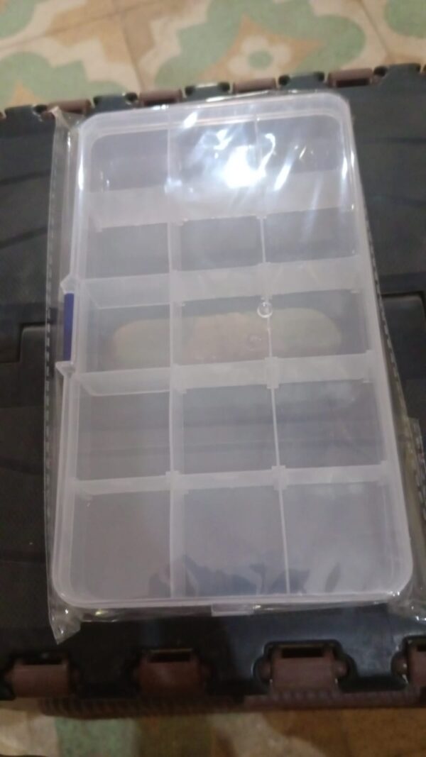 15 Grids Jewelry Organizer Plastic Jewelry Organizer Box Clear Jewelry Organizer Box Plastic Bead Organizers with Adjustable Dividers for Herbs Pills Bead, Jewelry, and Other Small Item (1 Pc) - Image 8