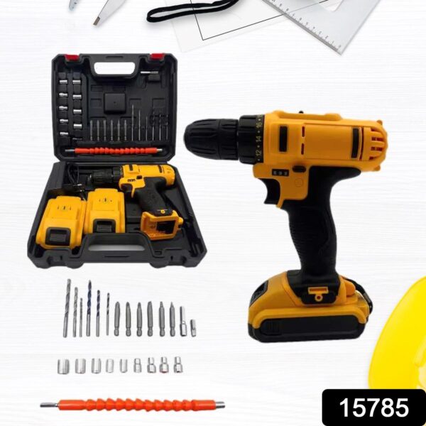 24 V lithium Double battery cordless drill set (29 Pcs Set) - Image 2