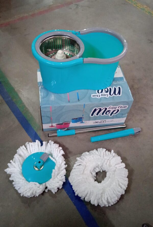 Easy Cleaning Mop with Bucket, for Floor Cleaning, 360° Spin Floor Cleaning (1 Set / Mix Color) - Image 7