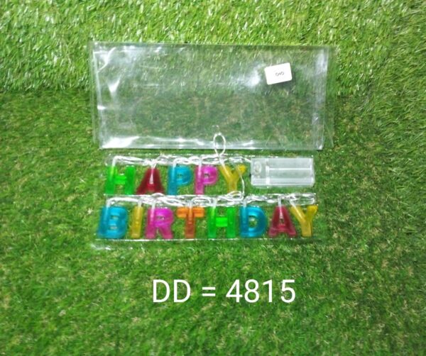 Decoratives Plastic Happy Birthday 13 LED Letter Battery Operated String Lights, Outdoor String Lights (Multicolour) - Image 11