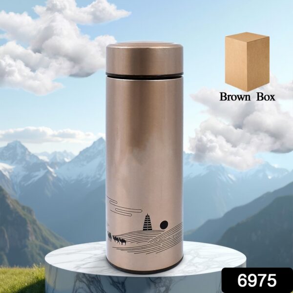 Vacuum Bottle, Double Wall Vacuum Mug, Stainless Steel water Bottle (350 ML Approx) - Image 2