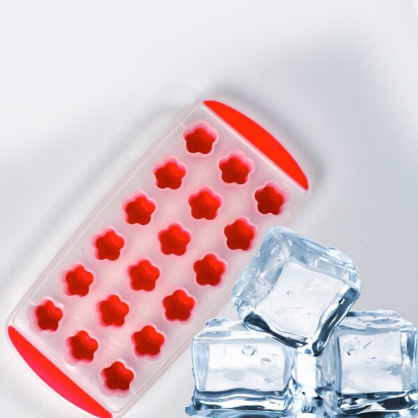 Ice Mould Flower Shape 18 Cavity Mould ice Tray Sphere ice Flower Mould Small ice Flower Tray Mini ice Cube Tray - Image 4
