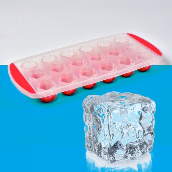 Ice Mould Flower Shape 18 Cavity Mould ice Tray Sphere ice Flower Mould Small ice Flower Tray Mini ice Cube Tray - Image 3