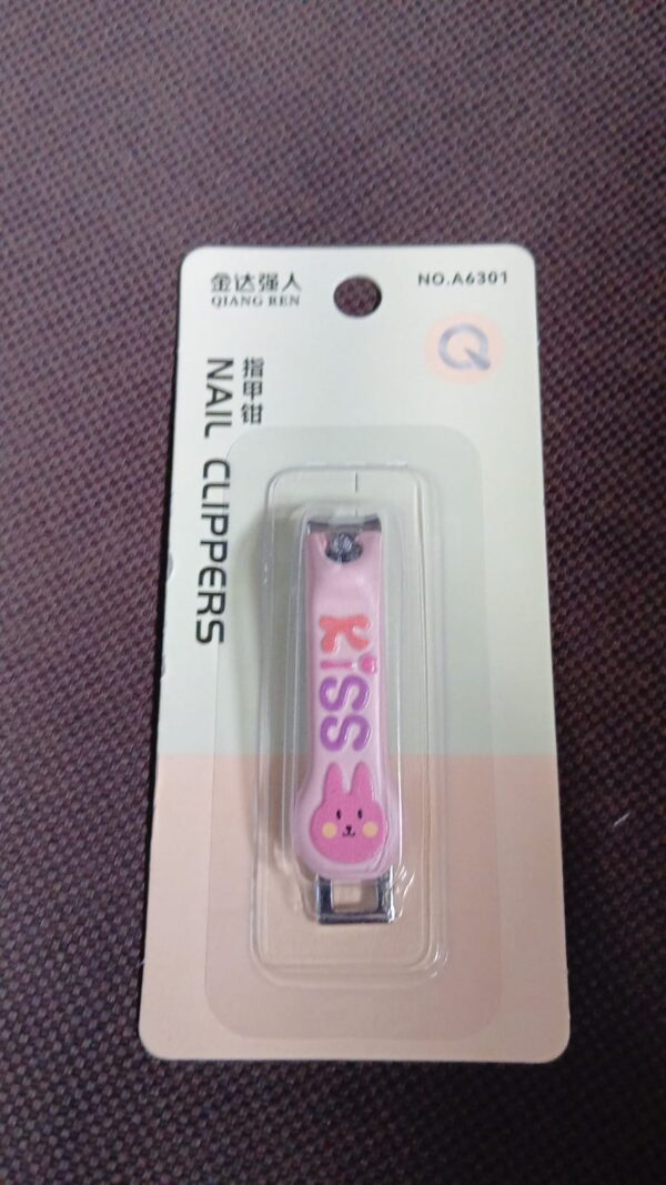 Cute Nail Clipper with Nail Catcher, Nail File - Stainless Steel (1 Pc) - Image 8