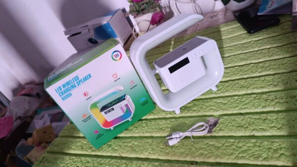 Multi-function Wireless Speaker Audio Desk Lamp Wireless Charger (1 Pc) - Image 8