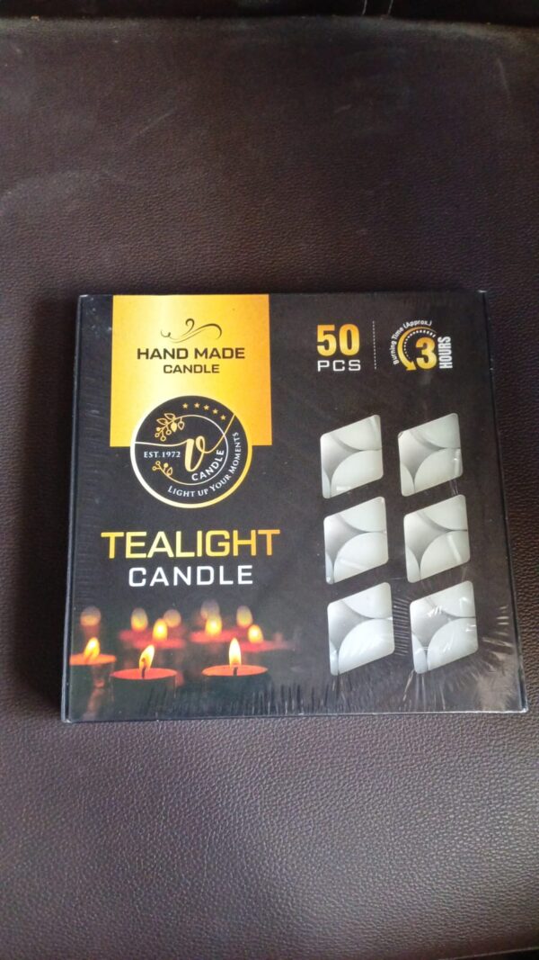 Tealight Candles Set, Smokeless Candles (50 Pcs set) - Image 7