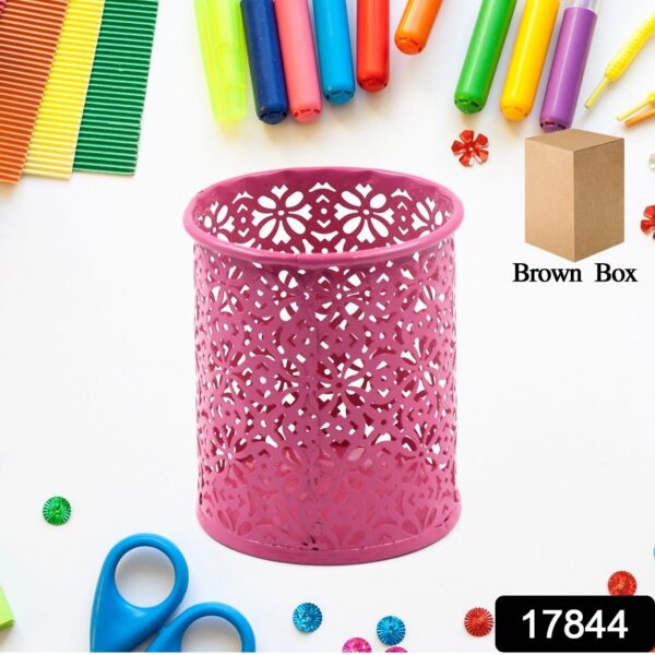 Pen Holder Office Desk Metal Mesh Pen Stand (1 Pc) - Image 3