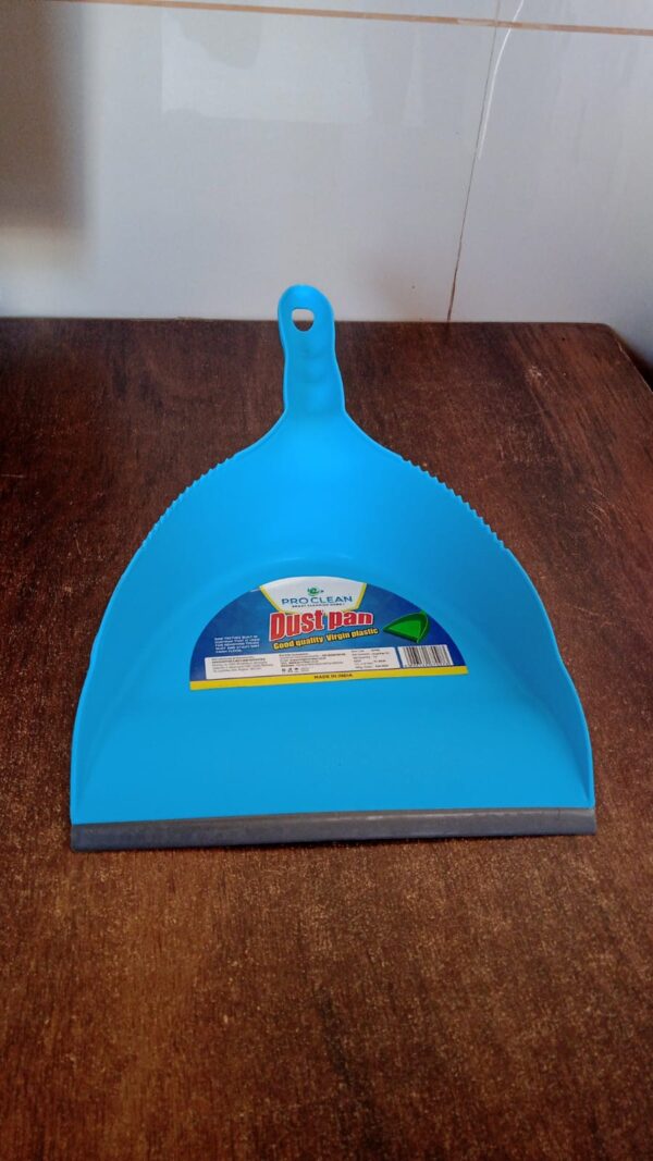 Heavy Plastic Dustpan with Handle (1 Pc) - Image 7