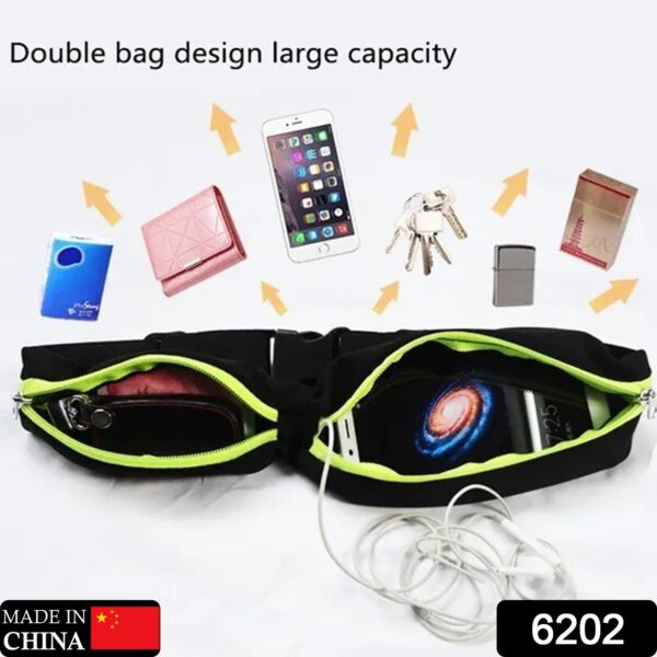 Running Hiking Jogging Walking Reflective Waterproof Waist Bag Compatible Belt Bag - Image 2