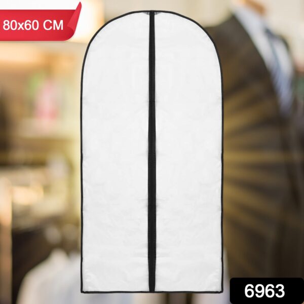 Foldable Non Woven Men's Coat Blazer Suit Cover (80×60 CM / 1 Pc / Black Side Chain Suit Cover) - Image 2