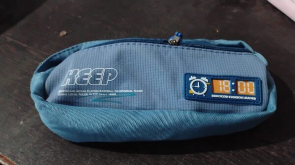 Pencil Pouch With Zipper, Students Pencil Case Large Capacity, Makeup Pouch, Stationery Bag (1 Pc / 2 Compartment) - Image 7
