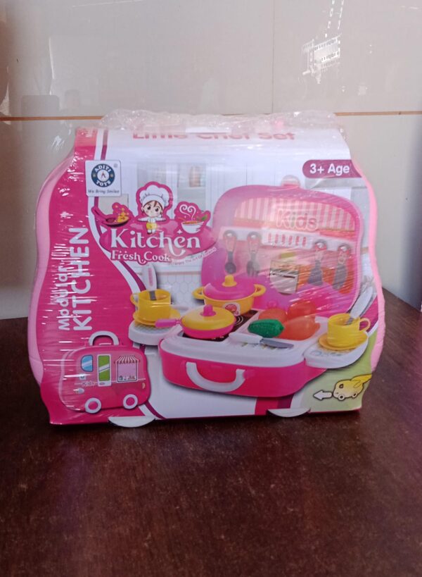 Kitchen Set for Kids Girls Pretend Play Toys Little (23 Pcs Set Approx) - Image 9