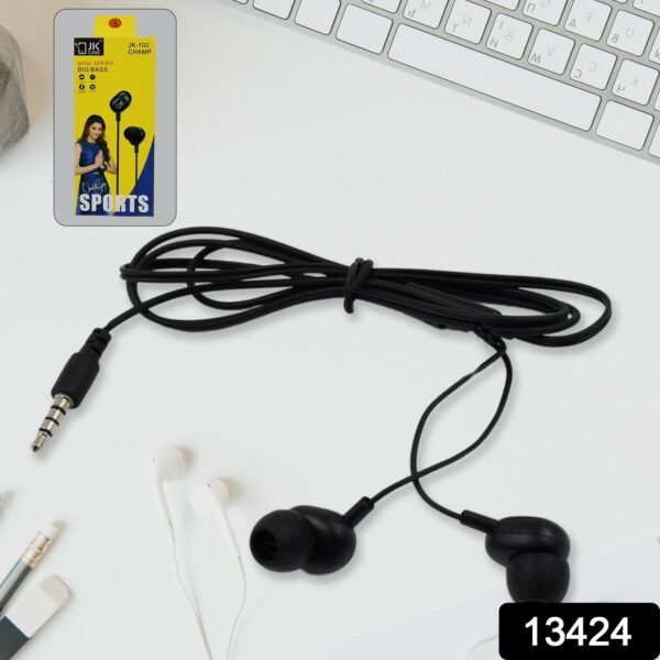 Sport Wired Earphone with Mic (1 Pc) - Image 2