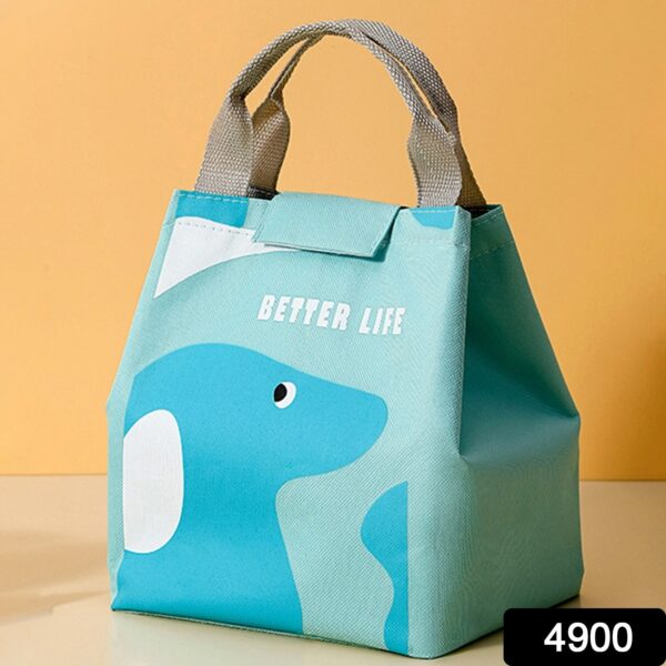 Lunch Box Bag for Women Men Insulated Lunch Bag With Zipper (1 Pc / Mix Design & Color) - Image 2