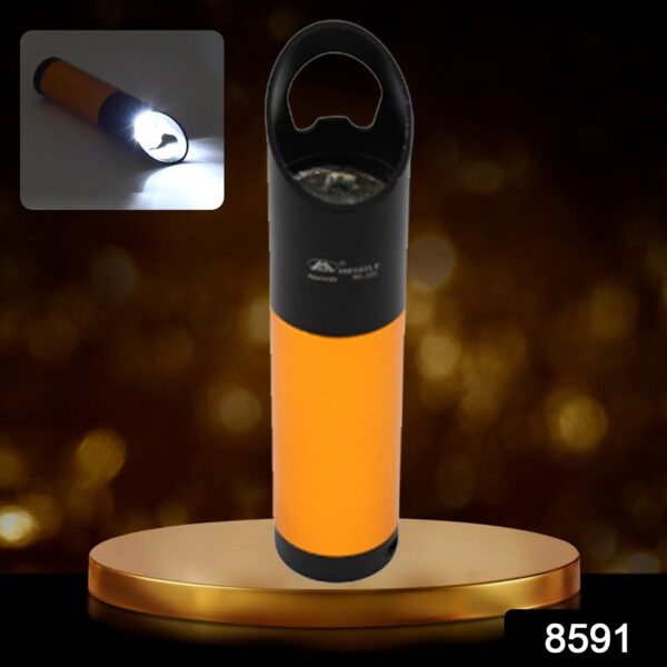 Portable Mini Torch / Flashlight 9 LED Powerful High Lumens Pen Light, Easy To Carry, Portable Pocket Compact Torch for Emergency 3 Battery operated (Battery not included / 1 pc) - Image 2