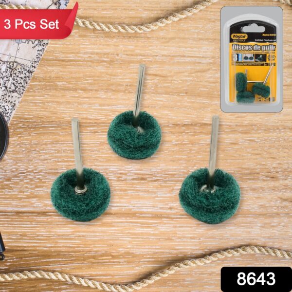 Abrasive Buffing Polishing Wheel Set (3 Pcs) - Image 2