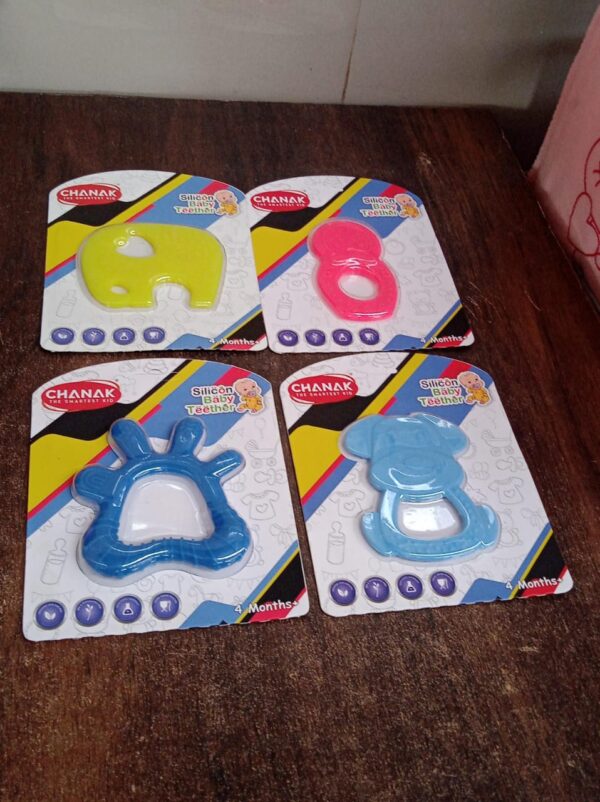 Silicone Baby Teether Pack of 1 (Mix Design & Color) - Image 12