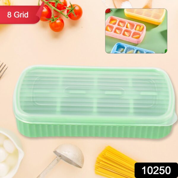 Ice Mold, 8 Grid Food Grade Portable Silicone Ice Tray (1 Pc / 14×7 Cm) - Image 2