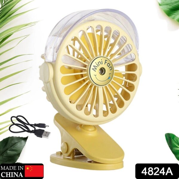 Clip Desk Fan Portable Wind Desktop Table Cooling Fan in Single Button, Adjustment Mini Personal Fan for Home Desktop Office Car Indoor Outdoor Travel (Battery Not Include) - Image 2