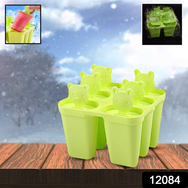 Plastic 6 Grid / Compartment Popsicle Ice Cream Mold (1 Pc) - Image 2