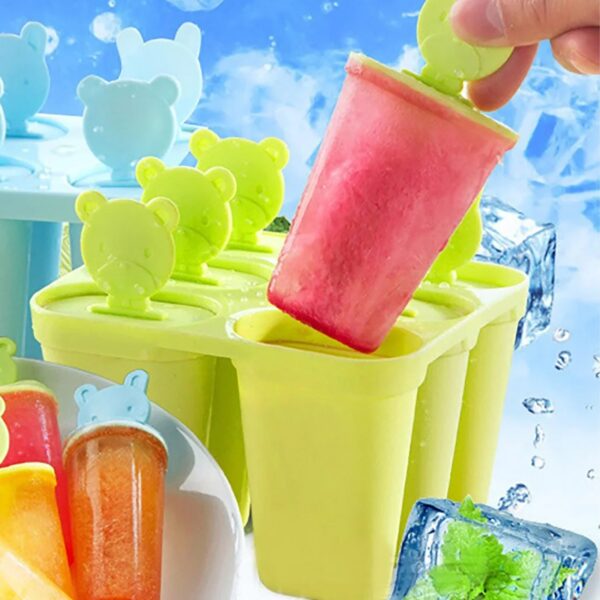 Plastic 6 Grid / Compartment Popsicle Ice Cream Mold (1 Pc) - Image 3