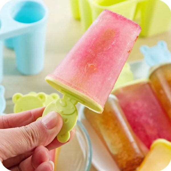 Plastic 6 Grid / Compartment Popsicle Ice Cream Mold (1 Pc) - Image 6