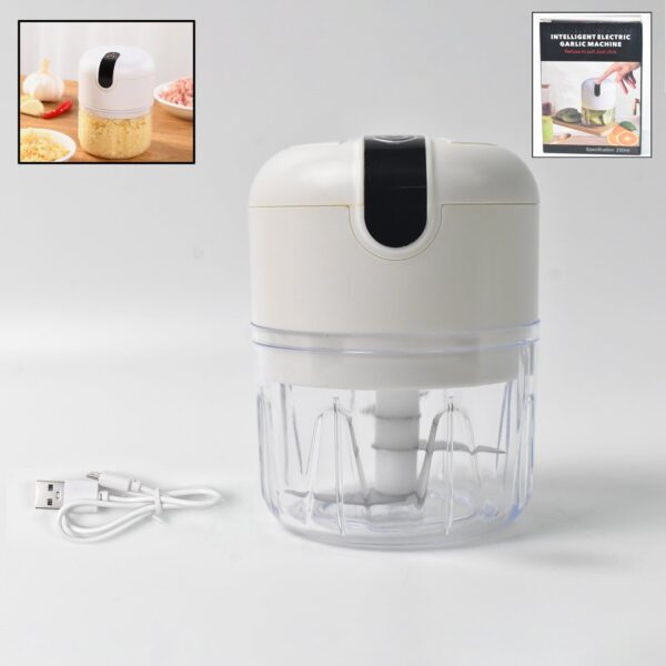 Wireless USB Rechargeable Mini Electric Garlic Machine / Chopper (250Ml) - Image 9