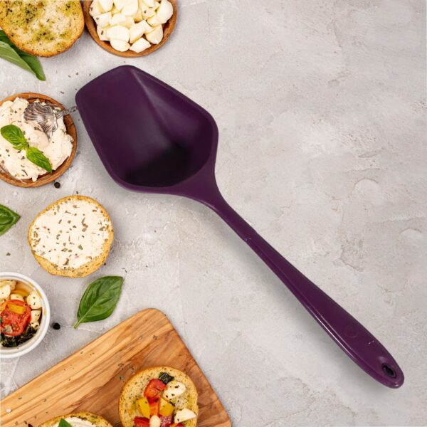 Multipurpose Silicone Spoon, Silicone Basting Spoon Non-Stick Kitchen Utensils Household Gadgets Heat-Resistant Non Stick Spoons Kitchen Cookware Items For Cooking and Baking (6 Pcs Set) - Image 7