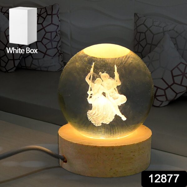 3D Crystal Ball lamps for Bedroom 3D Lamps for Home Decoration 3D Crystal Ball Night Light Gifts for Women Gifts for Men Room Decor Items for Bedroom for Friend and Family (1 Pc) - Image 2