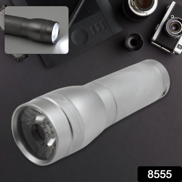 Portable Mini Torch / Flashlight LED Powerful High Lumens Pen Light Easy To Carry, Portable Pocket Compact Torch for Emergency 3 Battery operated (Battery not included / 1 pc) - Image 2