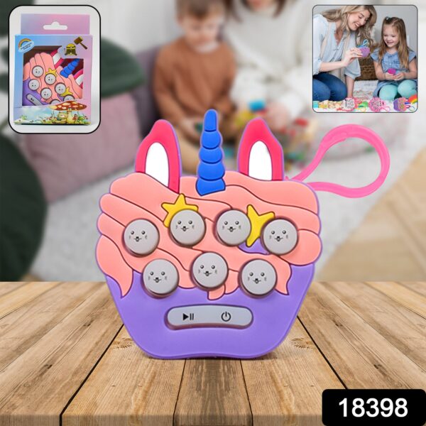 Mini Push Bubbles Game with Keychain & Music Game (1 Pc) - Image 2
