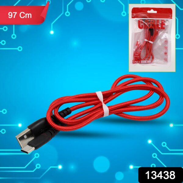 Type C data cable Fast Charging, Data Transfer Cable (97 cm / 1 Pc) - Image 2