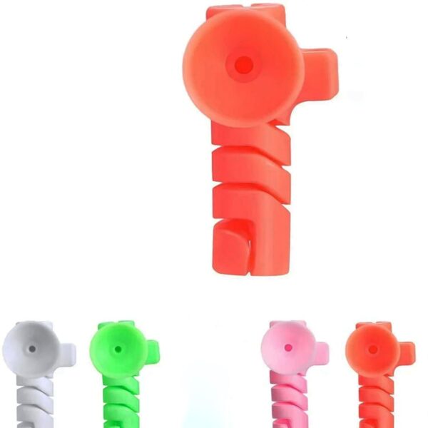 Cable Cord Protector Saver with Suction end (Suction Winder / 4 Pcs Set) - Image 5