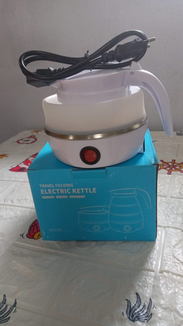 Silicone Foldable Collapsible Electric Water Kettle Camping Boiler - Image 7