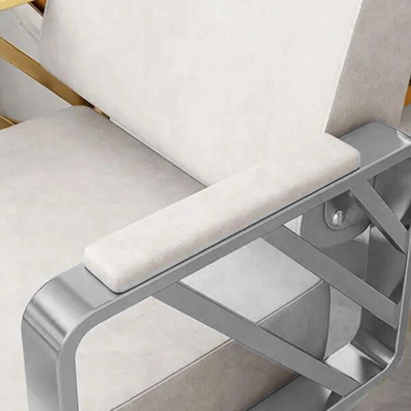 SALON CHAIR HYDRAULIC CHAIR FOR BUSINESS OR HOME, SIMPLICITY BARBER CHAIR SALON BEAUTY SPA SHAMPOO HAIR PROFESSIONAL HYDRAULIC STYLING CHAIR (SILVER 1 UNIT ) - Image 3