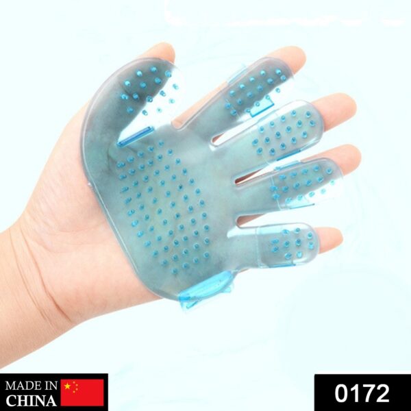 Rubber Pet Cleaning Massaging Grooming Glove Brush - Image 2