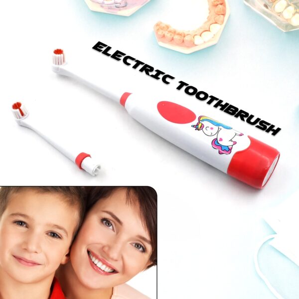 Electric Toothbrush for Kids and Adults Travel Portable Toothbrush With Extra 1 Brush Heads With 2 Battery - Image 2