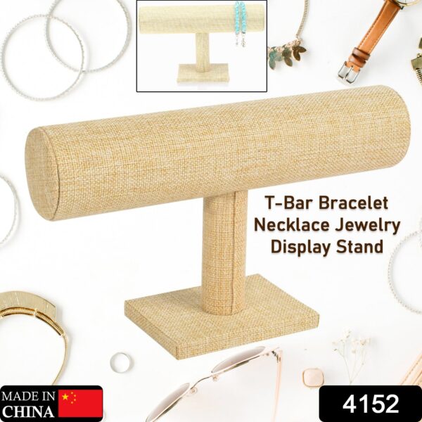 Jewelry Display Rack Bracelet Display Portable Bracelet Stand Jewelry Stand Organizer T Bar Stand Dispaly Rack Jewelry Display Stand Watch T- Flower Display Stand Appendix Necklace (1 pc) - Image 2
