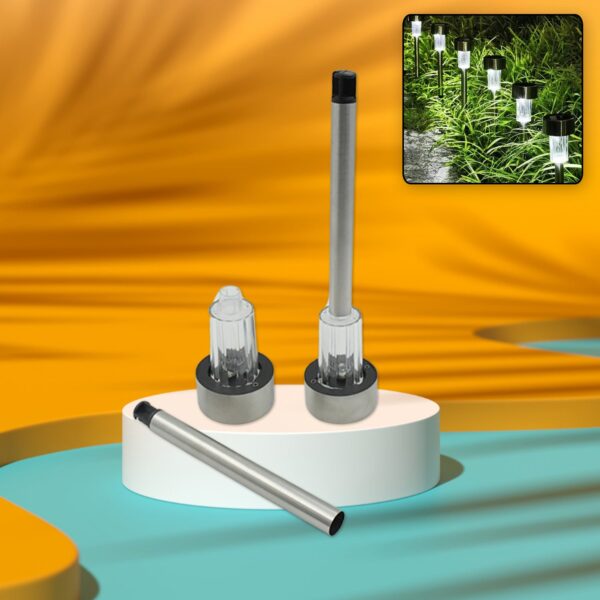 Solar Panel Led Spike Spot Light Landscape Garden Yard Path Lawn Outdors Solar Lamps, Waterproof Outdoor Decorative Landscape Lights for Garden, Patio, Yard, Walkway (2 Pc Set) - Image 3