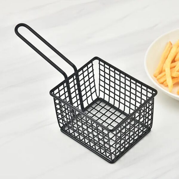 frying baskets for chips Stainless Steel Snack Basket Potato Mesh Strainer Basket French Fries Food Basket Food Strainer Cooking Tools frying basket - Image 5